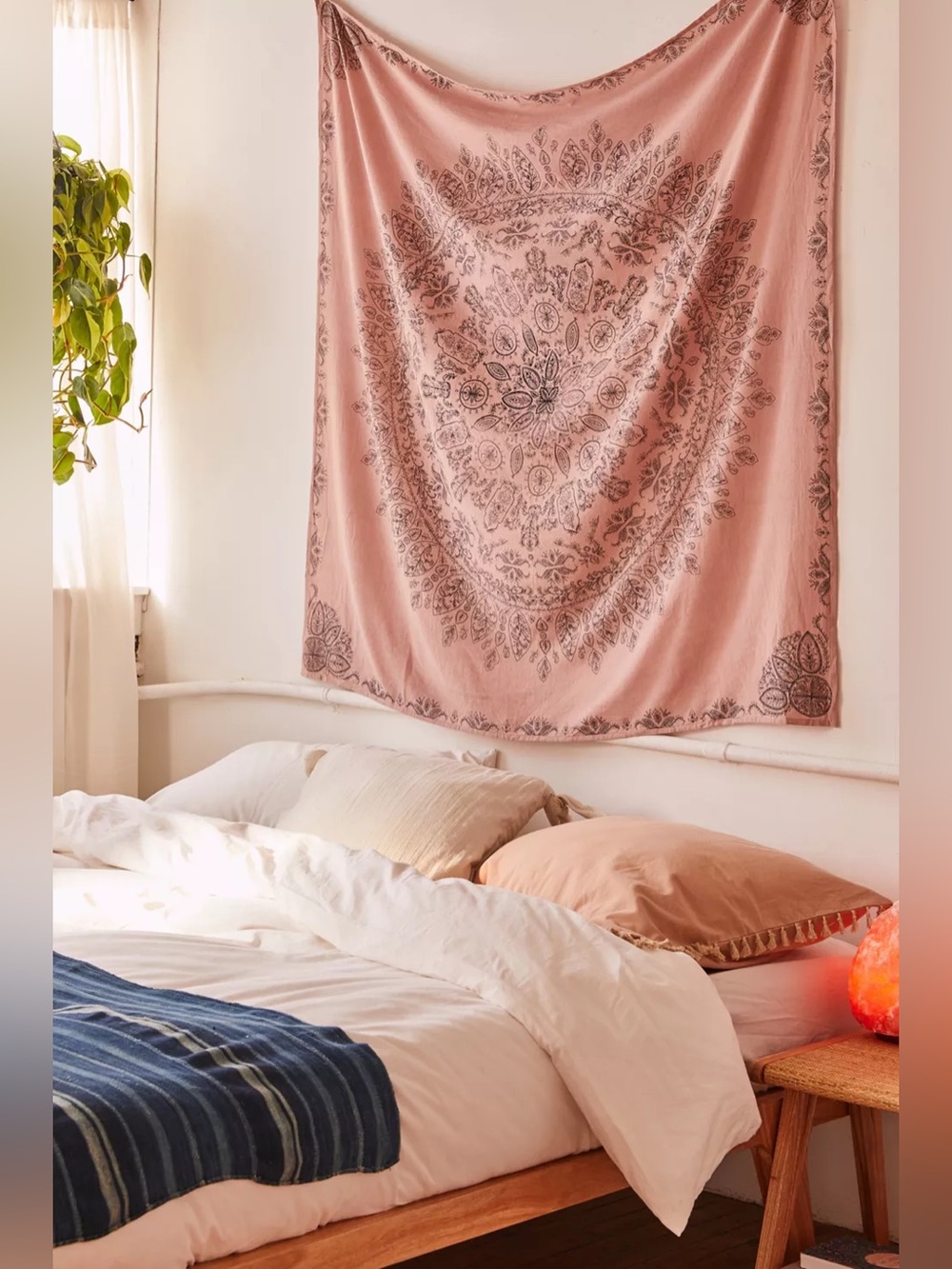 Urban outfitters Home Juniper Medallion Tapestry Boho Cotton Hippie Neutral